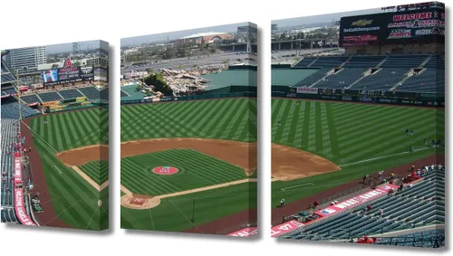 Vista 55 de TUMOVO American Major Baseball - Lienzo decorativo para pared, diseño de estadio de los Bravos, 3 piezas, arte de pared de Filadelfia, cuadros
