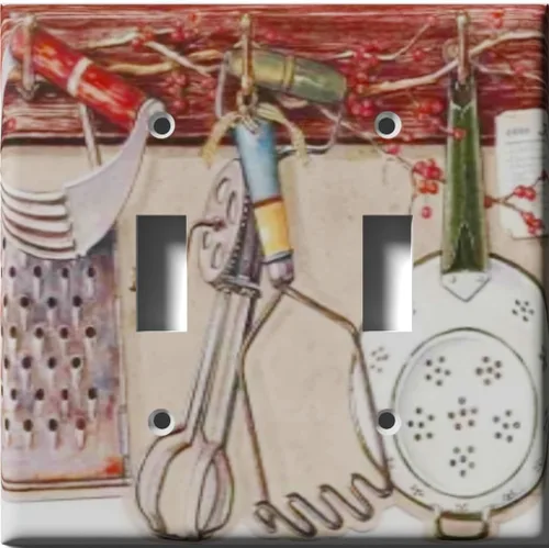 Vista 11 de Placa decorativa de tapa de salida - Utensilios de cocina - Receptáculo doble dúplex