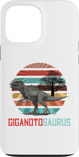 Vista 23 de Funda para iPhone 11 Pro Max Giganotosaurus Retro T rex dinosaurio prehistórico para el Día del Padre