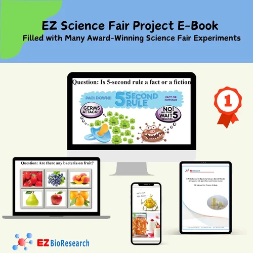 Vista 4 de Kit de ciencias de bacterias EZ Bioresearch (IV): kit de proyecto de ciencias Placas de agar LB preparadas e hisopos de algodón Exclusivo libro
