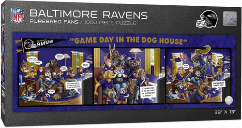 Vista 33 de YouTheFan NFL Game Day in The Dog House - Rompecabezas de 1000 piezas