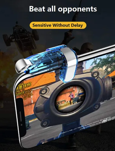Vista 7 de ZIYUMR PUBG Mobile Game Controller, Shooting Assist Button, Mobile Trigger, Mobile Game Joystick L1R1 for 4-6.5 inch Android and Other Smart Phone