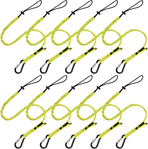 Vista 10 de BearTOOLS Cordón para herramientas con correa de hebilla, cuerda elástica de clip, conector de bloqueo de tornillo resistente, protección contra
