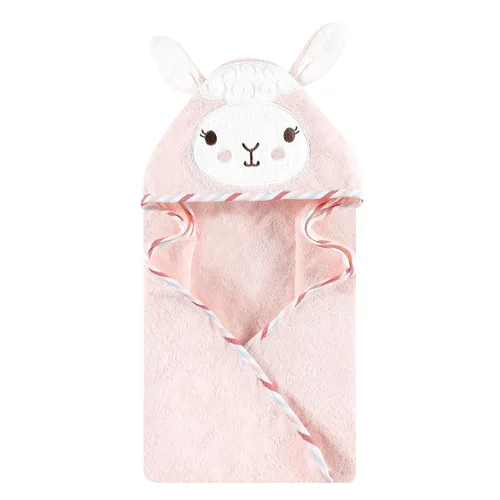 Vista 4 de Hudson Baby Toalla con capucha unisex de algodón con cara de animal para bebé, cocodrilo, talla única