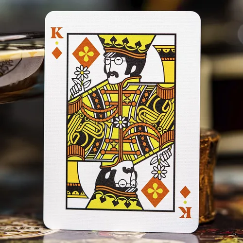 Vista 3 de theory11 Las cartas de juego premium de los Beatles - Baraja naranja oficialmente licenciada para coleccionistas