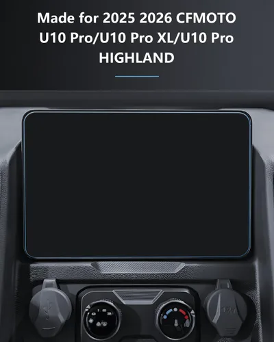 Vista 2 de SKTU Protector de pantalla de vidrio templado para CFMOTO U10 Pro 2025