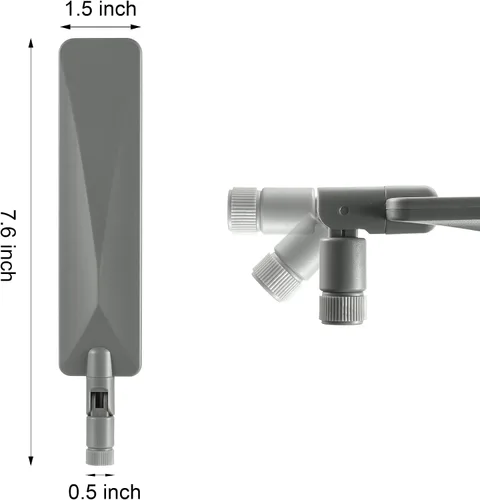 Vista 2 de Antena SMA macho para cámara de seguimiento celular: Mejora y reemplazo para Spypoint LM2 Flex, Flex-S, Flex-M, Flex-Dark, Flex G-36, Moultrie