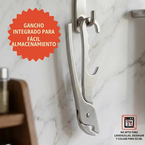 Vista 8 de Chef Pomodoro Pinza para bandeja de pizza resistente, alicates para bandeja