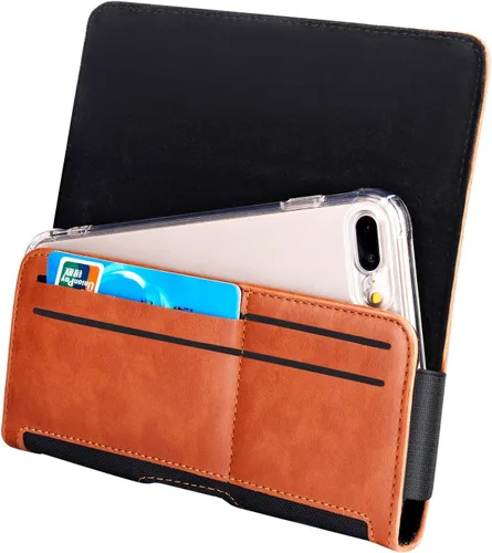 Vista 6 de Funda para iPhone XS MAX para Gcepls iPhone XR con clip y correa para iPhone 8 Plus, iPhone 7 Plus/Galaxy S9 Plus con una funda fina, ranura