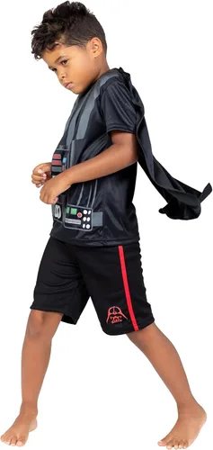 Vista 2 de Disney Star Wars Darth Vader - Conjunto de camiseta y pantalones cortos con capa