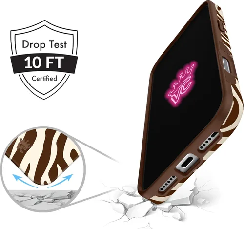 Vista 316 de VELVET CAVIAR Funda para iPhone 15, compatible con MagSafe, probada contra caídas de 10 pies, fundas protectoras de diseño, leopardo color rosa