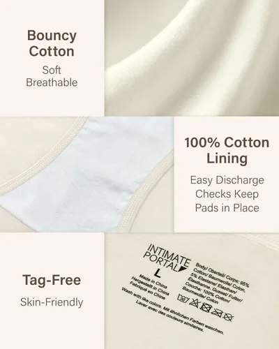 Vista 5 de Intimate Portal - Ropa interior de maternidad para debajo del vientre o pancita, panties post-parto