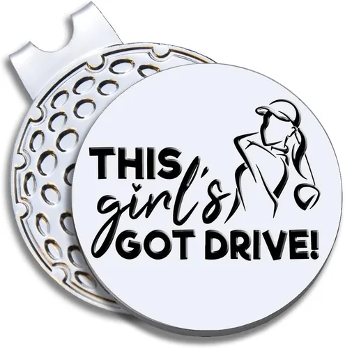 Vista 11 de Strong Woman Golfer Ball Marker with Magnetic Hat Clip, Funny Golf Accessories Gifts for Proud Women, Novelty Birthday Gifts for Women Golfer Fan