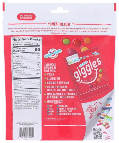 Vista 2 de YUMEARTH Giggles orgánicos, 0.5 onzas (paquete de 5)