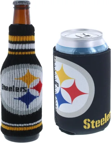 Vista 61 de Soporte aislante para latas y botellas de fútbol americano enfriador de bebidas Huggie (Nueva Orleans (Saints) - Negro) Nueva Orleans (Santos)