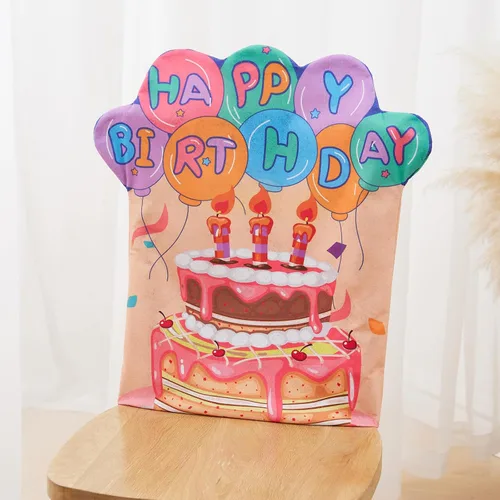 Vista 2 de BULINGNA 2 fundas para sillas de cumpleaños, fundas de asiento de cumpleaños para el aula, fundas para silla de pastel de cumpleaños, fundas