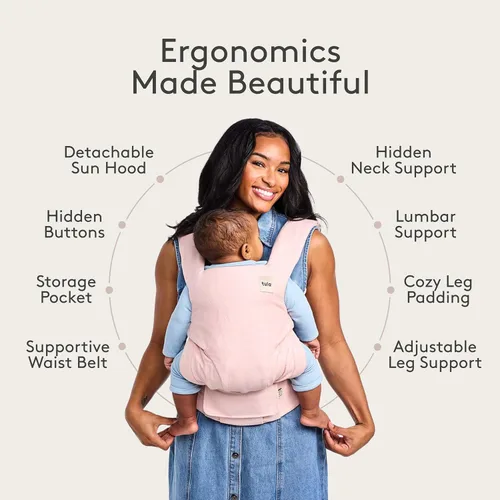 Vista 3 de Baby Tula Explore Carriers - Portabebés transpirable para recién nacidos a niños pequeños - Portabebés ajustable - Múltiples posiciones ergonómicas
