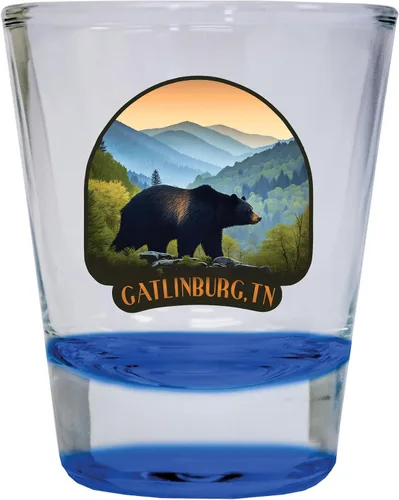 Vista 5 de Gatlinburg Tennessee Souvenir - Vaso de chupito redondo de 1.5 onzas, color verde Verde C