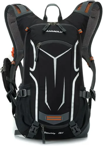 Vista 14 de Mochila de ciclismo al aire libre, 18L, color negro