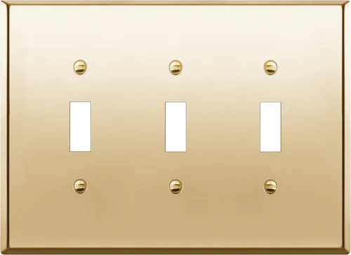 Vista 50 de LIDER Placa de Pared de Metal para Interruptor de Luz de Palanca, Cubierta de Interruptor de Acero Inoxidable, Resistente a la Corrosión