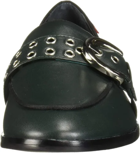 Vista 2 de Marc Joseph New York Mocasín con hebilla de cuero para mujer con detalle de ojales