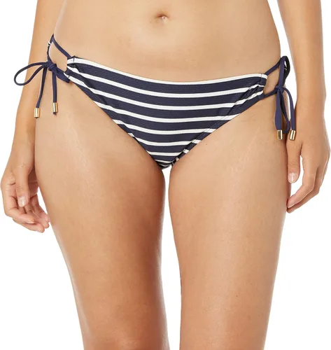 Vista 54 de La Blanca Parte inferior de bikini hipster con lazo lateral para mujer Negro/ Luces de la ciudad