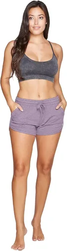 Vista 4 de Colosseum Simone - Pantalones cortos deportivos de mezcla de algodón para mujer, para yoga y correr