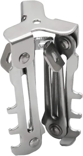 Vista 9 de Mini Soporte Estabilizador de Botella de Combustible, Trípode Plegable de Acero Inoxidable 304 para Estufas de Camping, Botellas de Butano/Propano