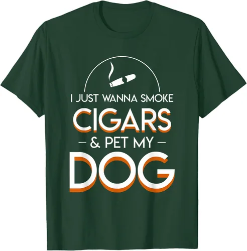 Vista 47 de Solo quiero fumar cigarros y mascotas a los amantes de los perros de mi perro, Negro, S