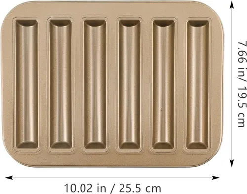 Vista 2 de Veemoon 3 moldes para tartas antiadherentes para hornear reutilizables de acero al carbono para tartas de dedo de dama, esponja, galletas, horno