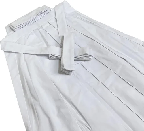 Vista 7 de Edoten ] Uniforme Samurái japonés Hakama NV×WH UMA L
