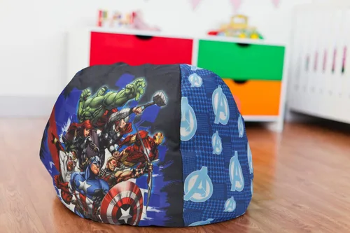Vista 2 de Marvel Avengers - Puf de nailon para niños pequeños, 18 pulgadas