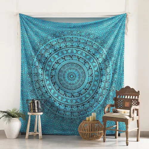 Vista 9 de Popular Tapestry Tapiz de elefante para colgar en la pared