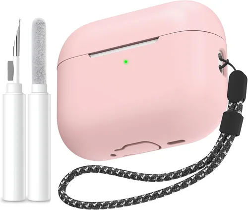 Vista 35 de AhaStyle Funda Protectora de Silicona Mejorada [LED Frontal Visible] Compatible con Apple AirPods 2 y 1 (Negro)