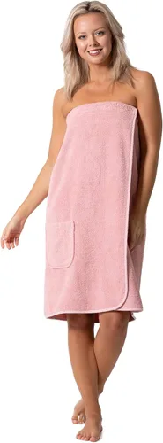 Vista 11 de Robe Direct Women’s Terry Cloth Spa and Bath Towel Wrap with Adjustable Closure & Elastic Top