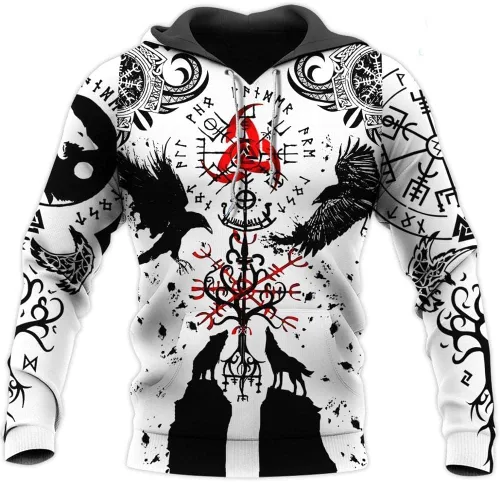 Vista 9 de Sudaderas con capucha unisex con estampado realista en 3D para hombres y mujeres Aztec01