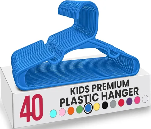 Vista 43 de Utopia Home Paquete de 20 Perchas para Niños - Perchas de Plástico para Bebé de 11.5 Pulgadas para Armario - Perchas para Niños para Ropa y Percha