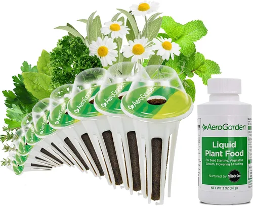 Vista 10 de AeroGarden Kit de Cápsulas de Semillas de Hierbas Italianas Surtidas, 6 Cápsulas