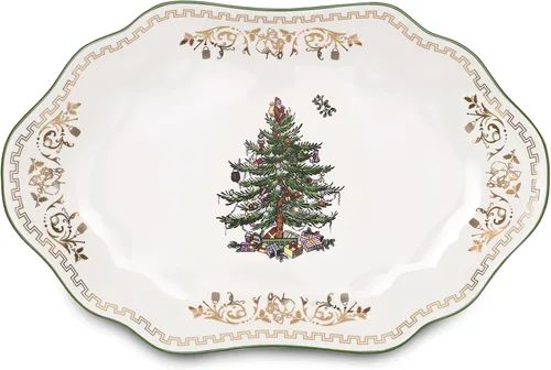 Vista 8 de Soporte para pastel dorado para árbol de Navidad