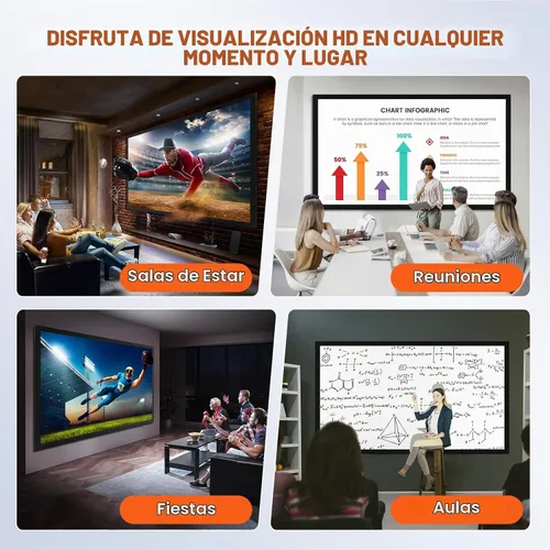 Vista 6 de VEVOR - Pantalla de proyector para exteriores de 110 pulgadas, pantalla de cine 16:9, marco fijo 3D para cine 4K HDTV