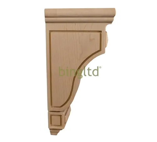 Vista 3 de BingLTD - Soporte tradicional de arce macizo de 14" Corbel - 1 PC (C-PM6-MAPLE)