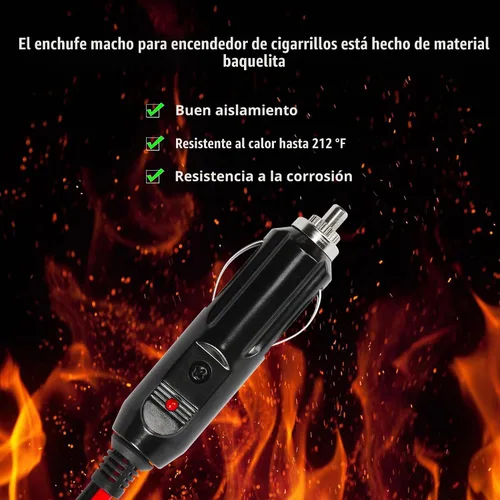 Vista 2 de SinLoon Cable cargador de batería SAE para encendedor de cigarrillos