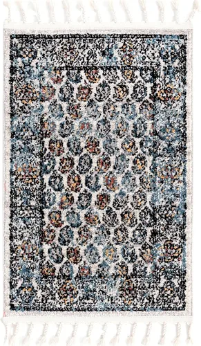 Vista 3 de Unique Loom Aramis Collection - Alfombra rectangular (2 pies x 3 pies 1 pulgada, rectangular, multicolor y negro)