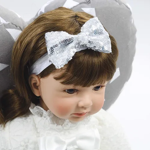 Vista 2 de OAISNIT Zapatos planos para bebé niña Mary Jane, zapatos de cuna con diadema