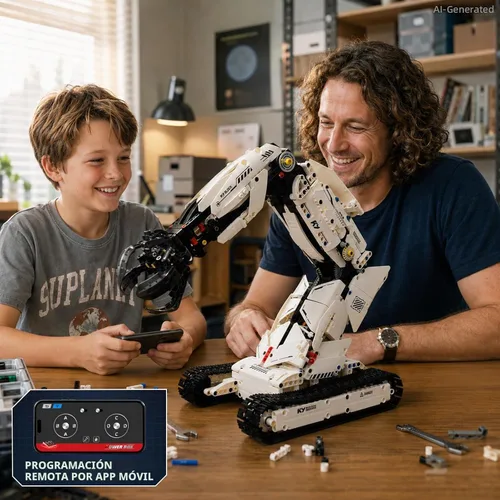 Vista 5 de 3 in 1 Robot Arm Building Set for Kids Boys Age 8-14 with RC & APP