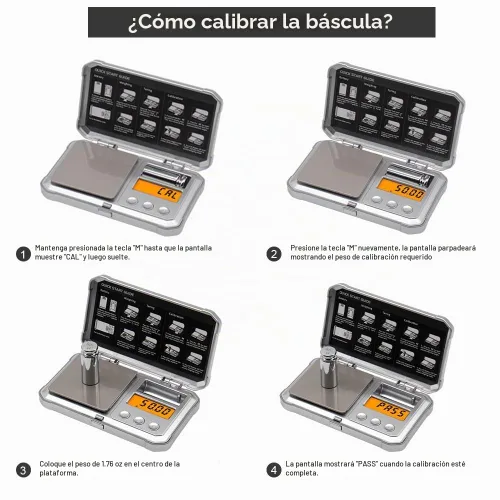 Vista 6 de UNIWEIGH Báscula de gramo, 10.58 oz/0.0004 oz de alta precisión punk