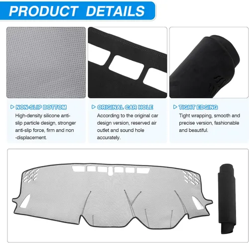 Vista 3 de CARTIST Cubierta para salpicadero para CrossTrek 2024 2025 2026 Cubierta de salpicadero para accesorios Crosstrek Alfombra antideslizante Protector