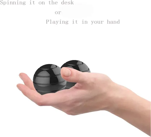 Vista 9 de Juguetes de Escritorio Cinéticos para la Ansiedad, Spinner Fidget de Ilusión Óptica de Cuerpo Completo de 1.77'', Set de Juguetes Giratorios Fidget