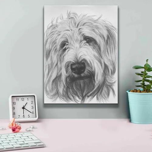 Vista 4 de Epic Graffiti 'Labradootle' de Barbara Keith, arte de pared en lienzo, 12 x 16 pulgadas
