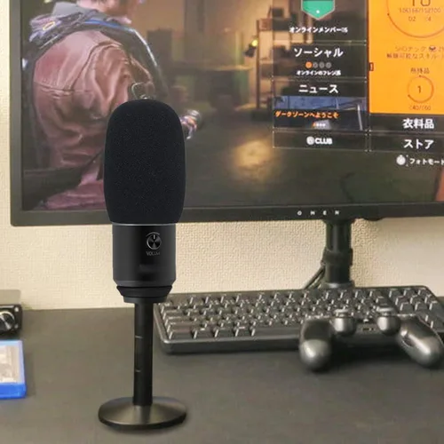 Vista 7 de SUNMON Paraviento de espuma para micrófono Fifine Podcast, cubierta antipopparaviento compatible con micrófono condensador Fifine K670 USB